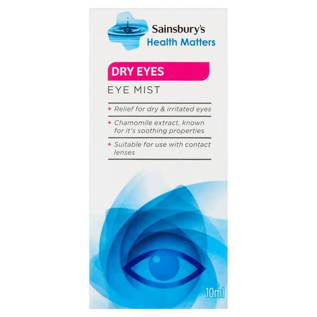 Sainsbury's Dry Eye Mist 10ml eye & contact lens care Sainsburys   