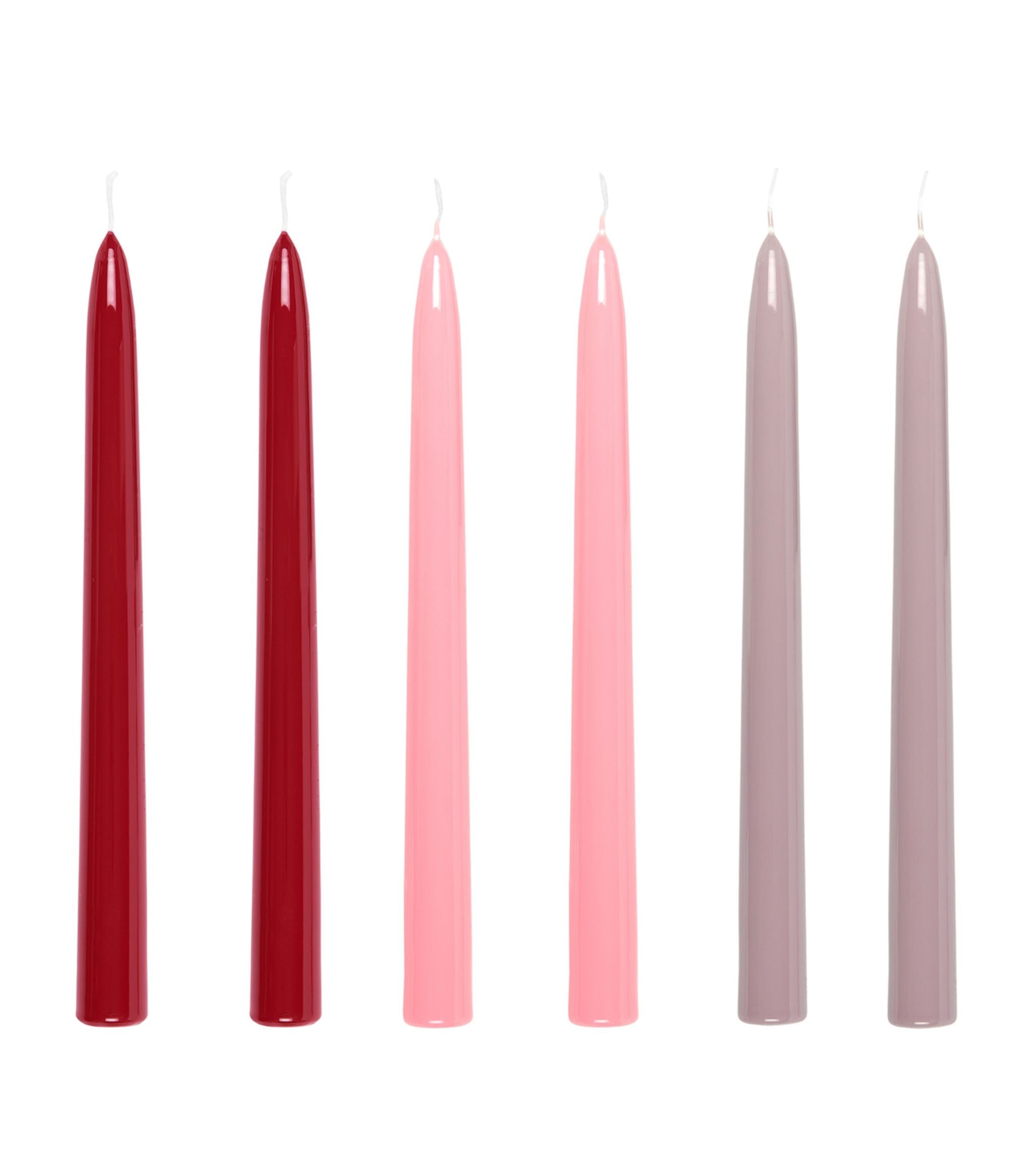 Lacquered Taper Candles (Set of 6) GOODS Harrods   