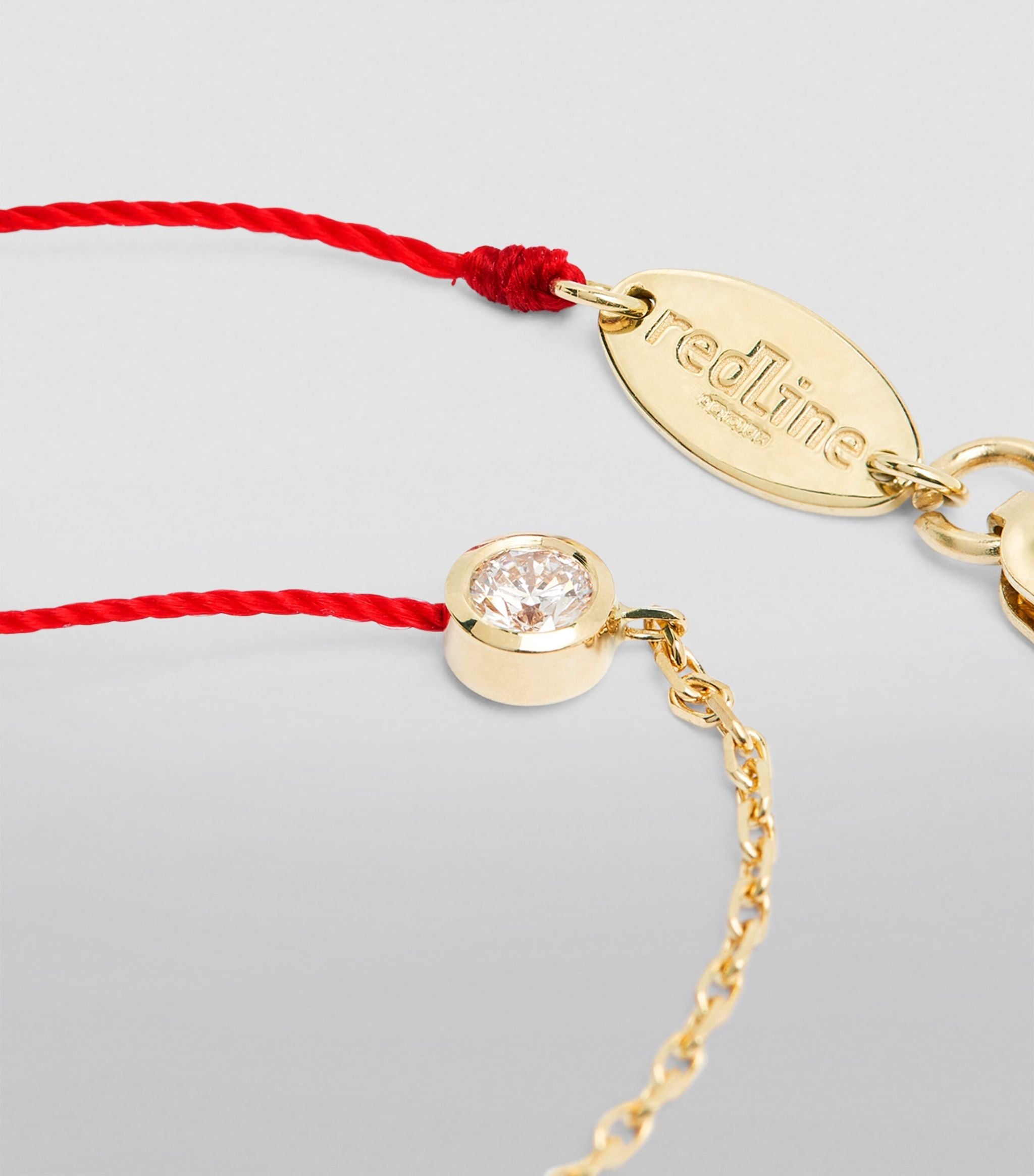 Yellow Gold and Diamond Pure Half-Chain Bracelet GOODS Harrods   