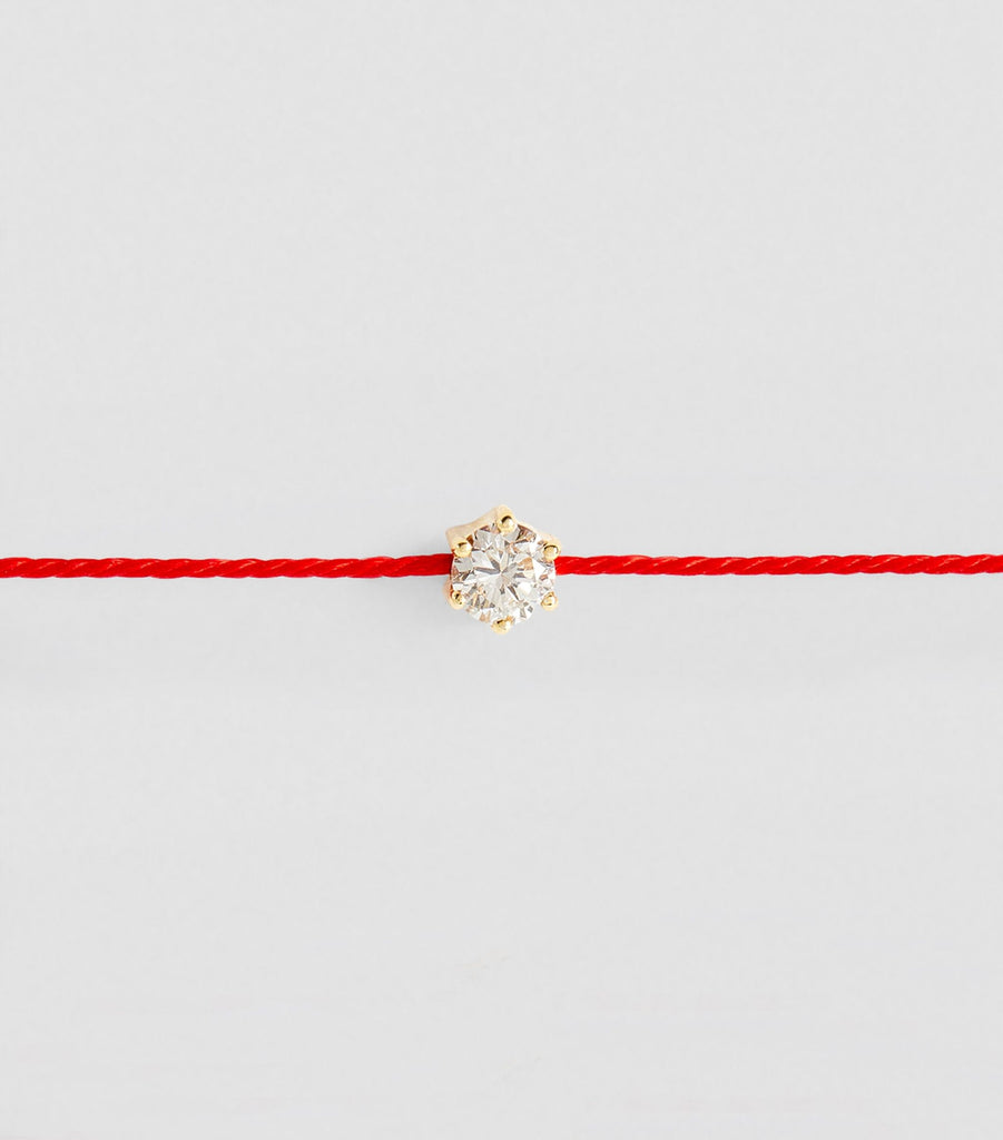 Yellow Gold and Diamond So Absolu Thread Bracelet