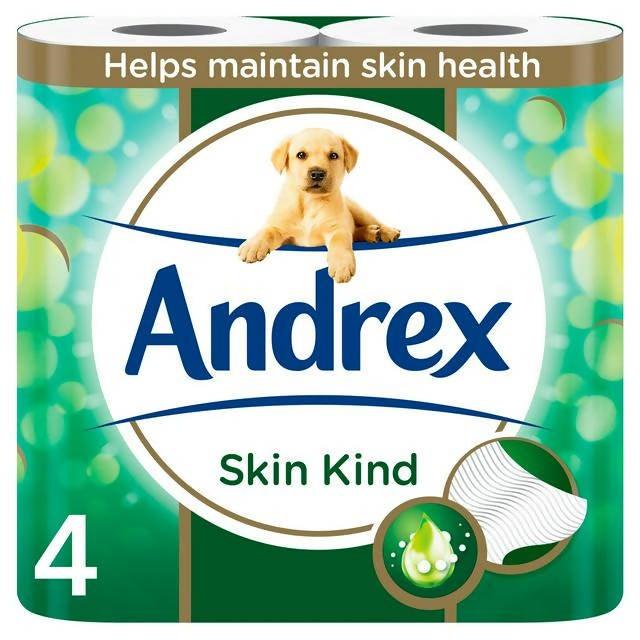 Andrex Skin Kind Toilet Tissue 4 Rolls toilet roll Sainsburys   