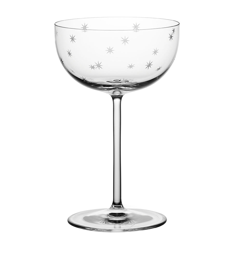 Set of 2 Star Cut Coupe Glasses (165ml)