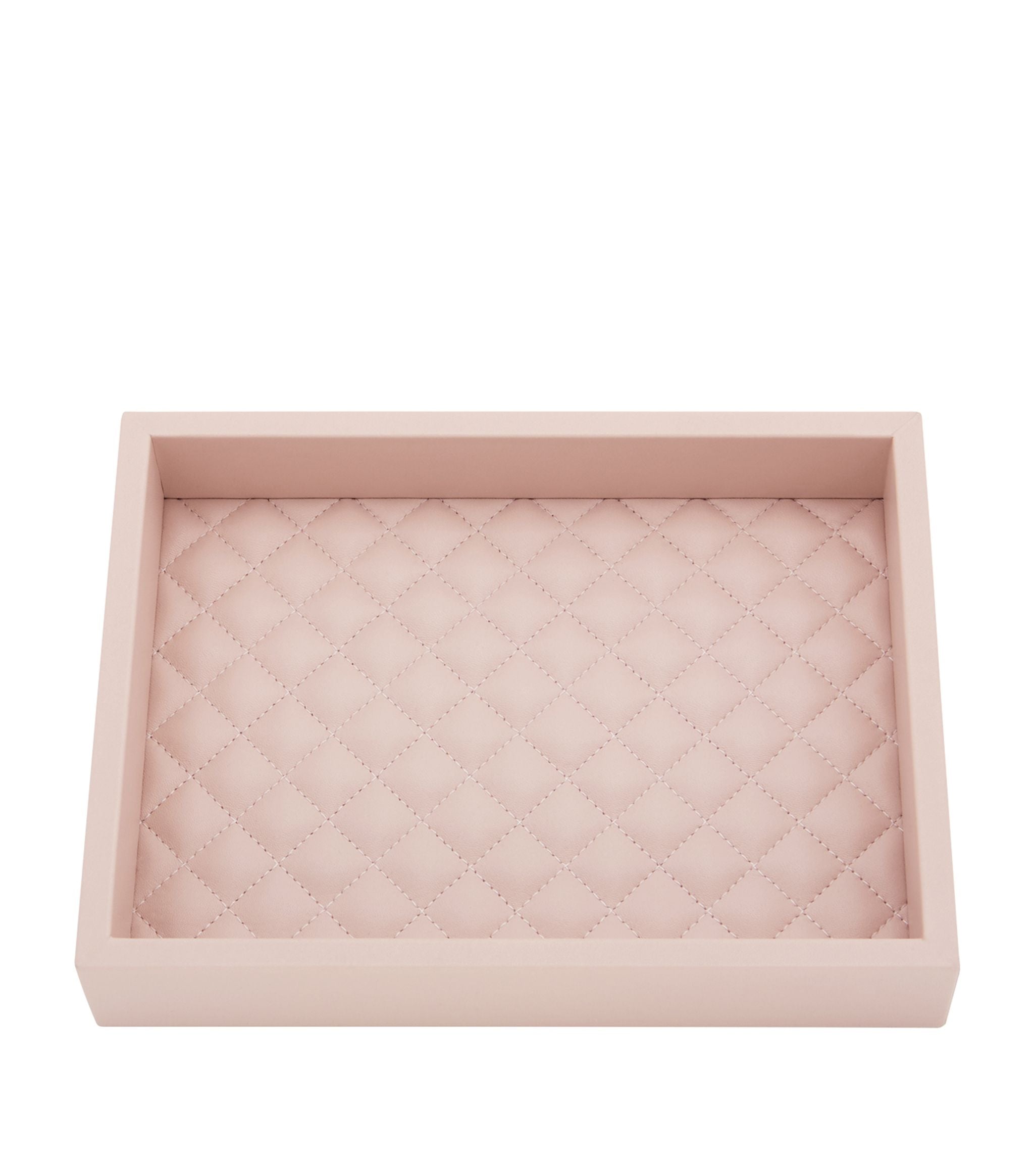 Quilted Leather Tray (18cm x 24cm) GOODS Harrods   