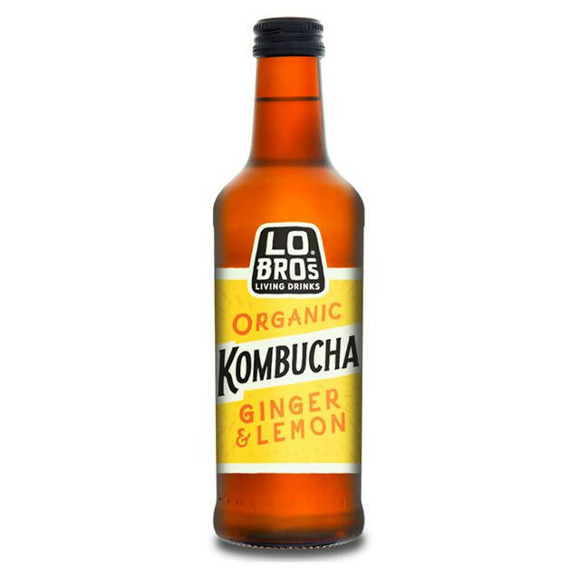 Lo Bros Living Drinks Organic Kombucha Ginger & Lemon 330ml Adult soft drinks Sainsburys   