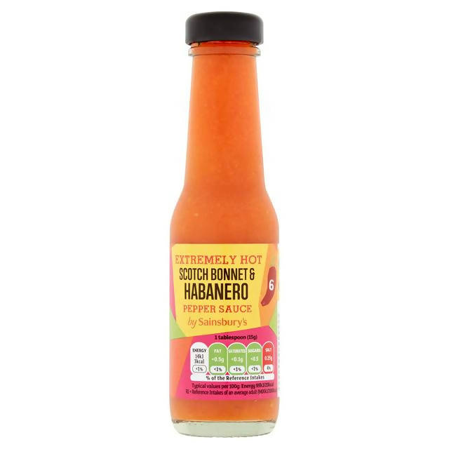 Sainsbury's Scotch Bonnet & Habanero Pepper Sauce 145g Chilli & hot sauce Sainsburys   