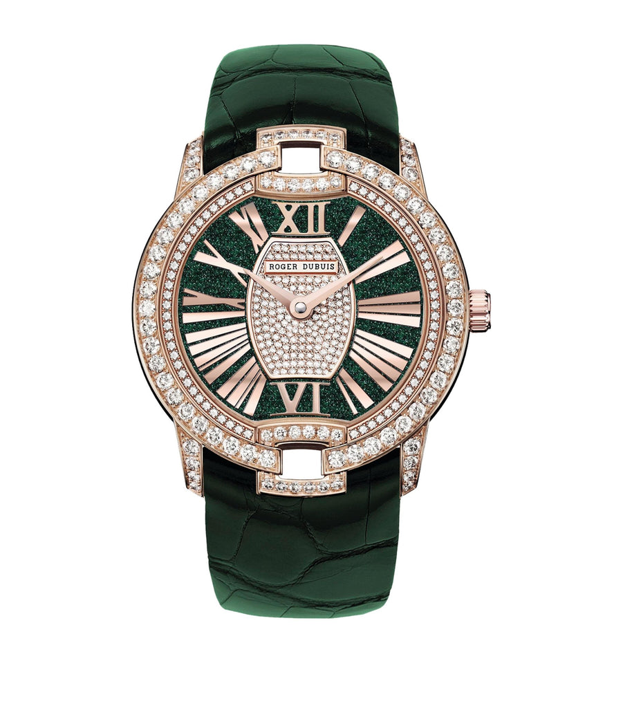 Rose Gold and Diamond Velvet Watch 36mm