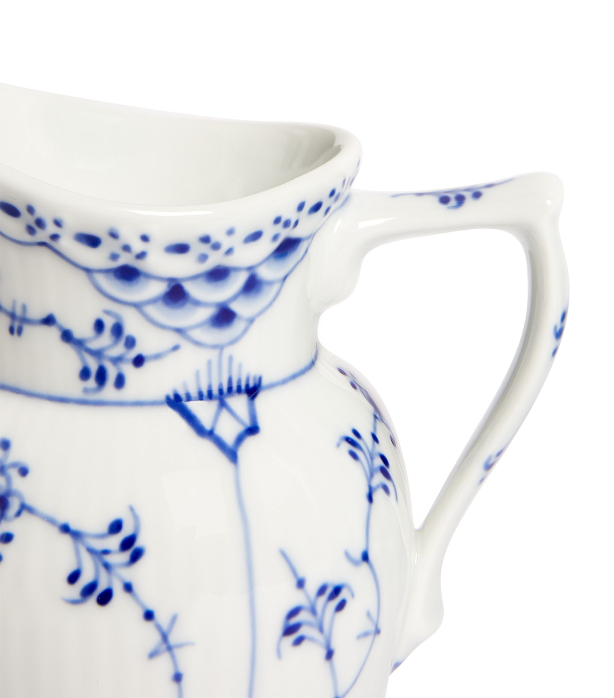 BLUE FLUTED HL JUG 17CL GOODS Harrods   