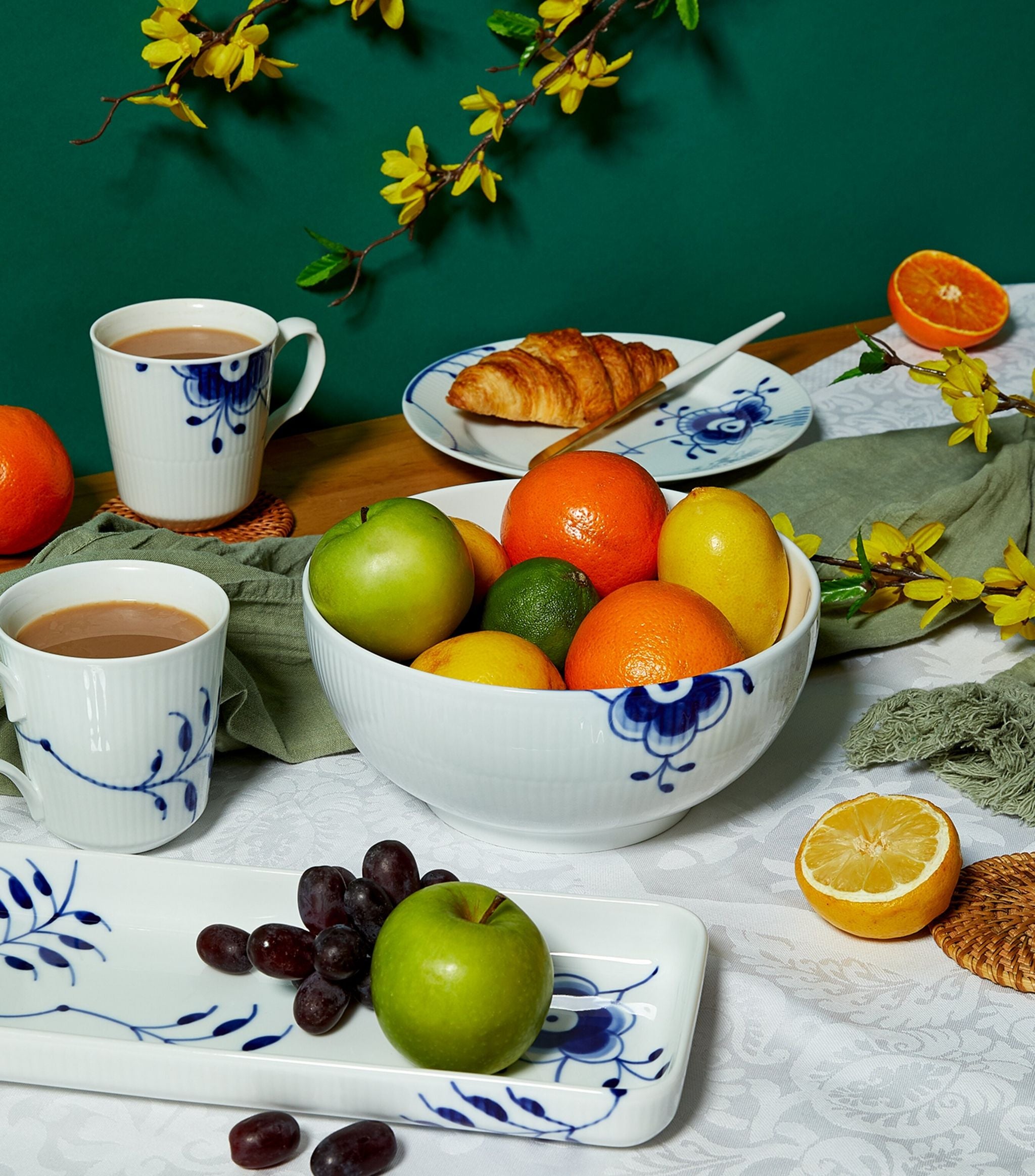 Blue Fluted Mega Bowl (21cm) GOODS Harrods   