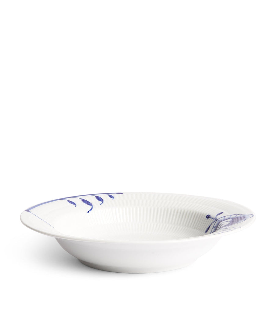 Blue Fluted Mega Deep Plate (21cm)