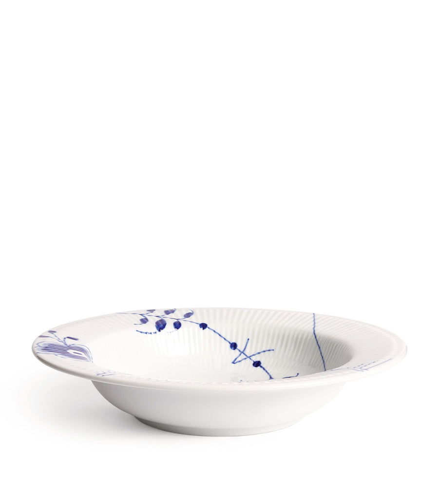 Blue Fluted Mega Deep Plate (31.5cm)