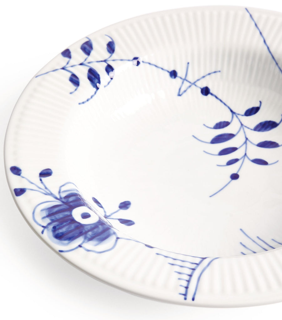 Blue Fluted Mega Deep Plate (31.5cm)