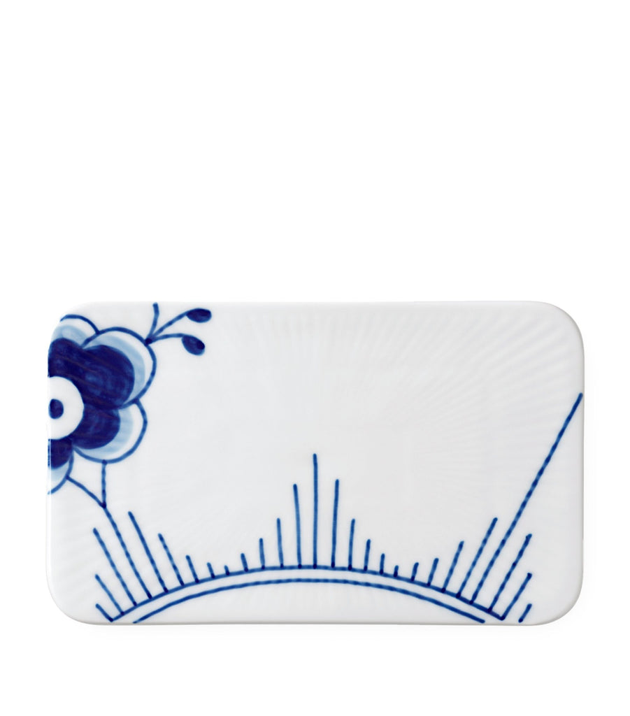 Blue Fluted Mega Serving Plate (15.5cm)