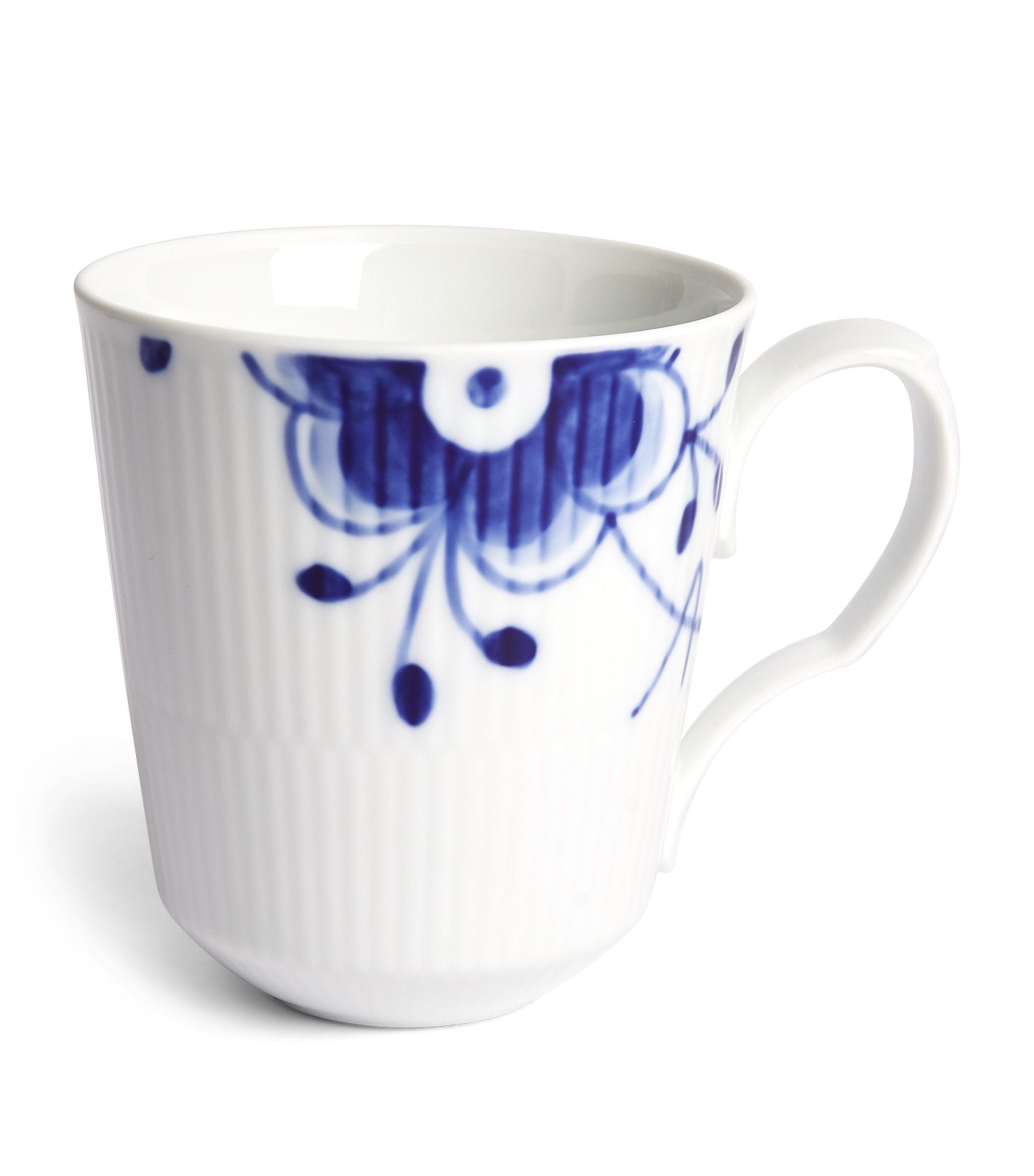 Set of 2 Blue Fluted Mega Mugs (370ml) GOODS Harrods   