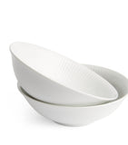 Set of 2 White Fluted Bowls (15cm) GOODS Harrods   