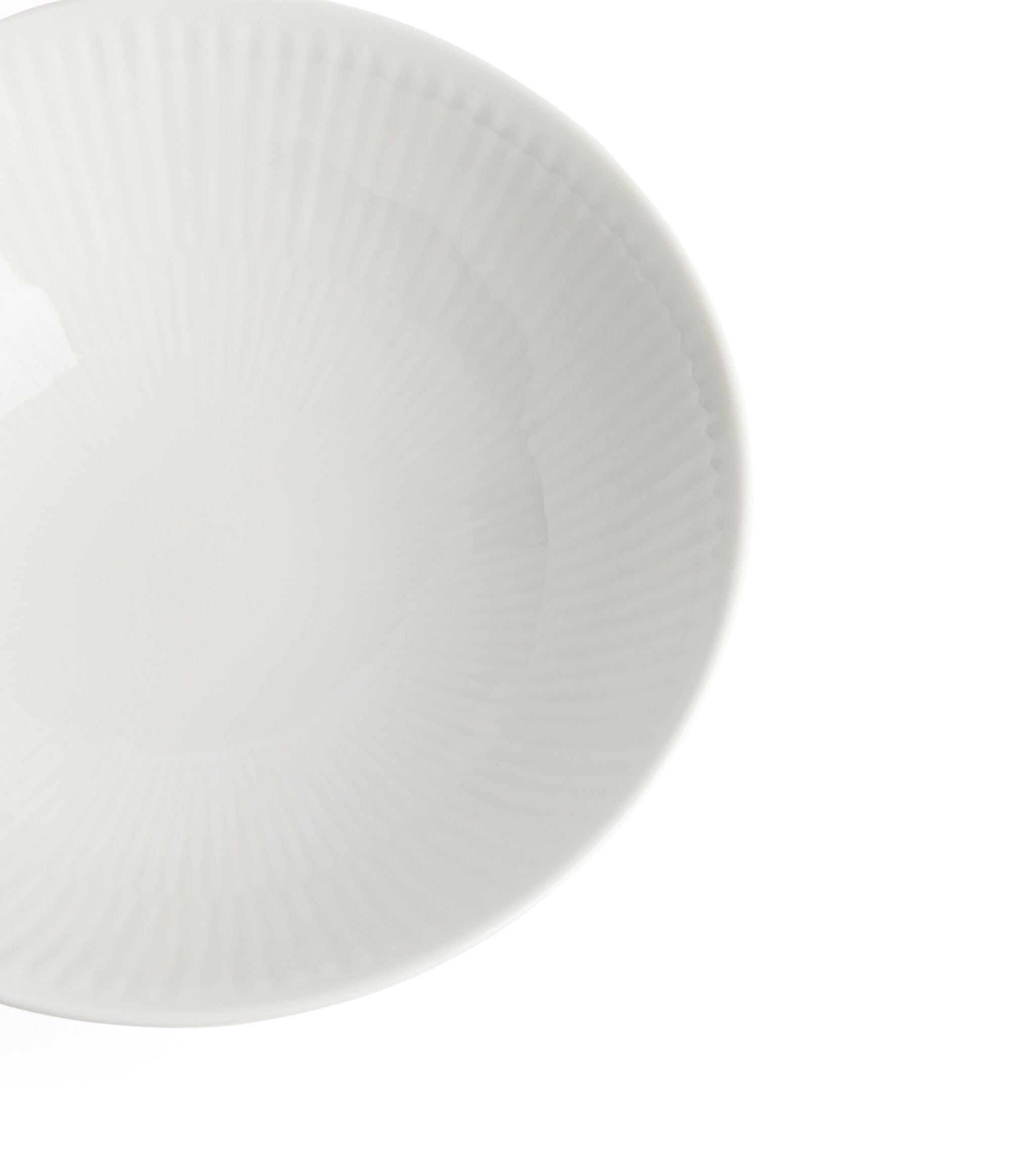 Set of 2 White Fluted Bowls (15cm) GOODS Harrods   