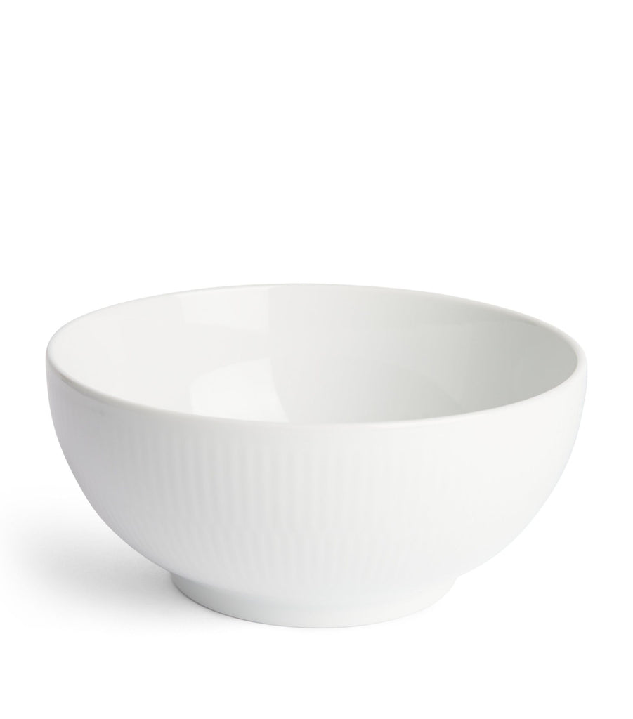 White Fluted Bowl (18cm)