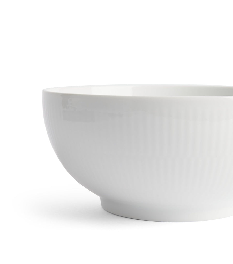 White Fluted Bowl (18cm)