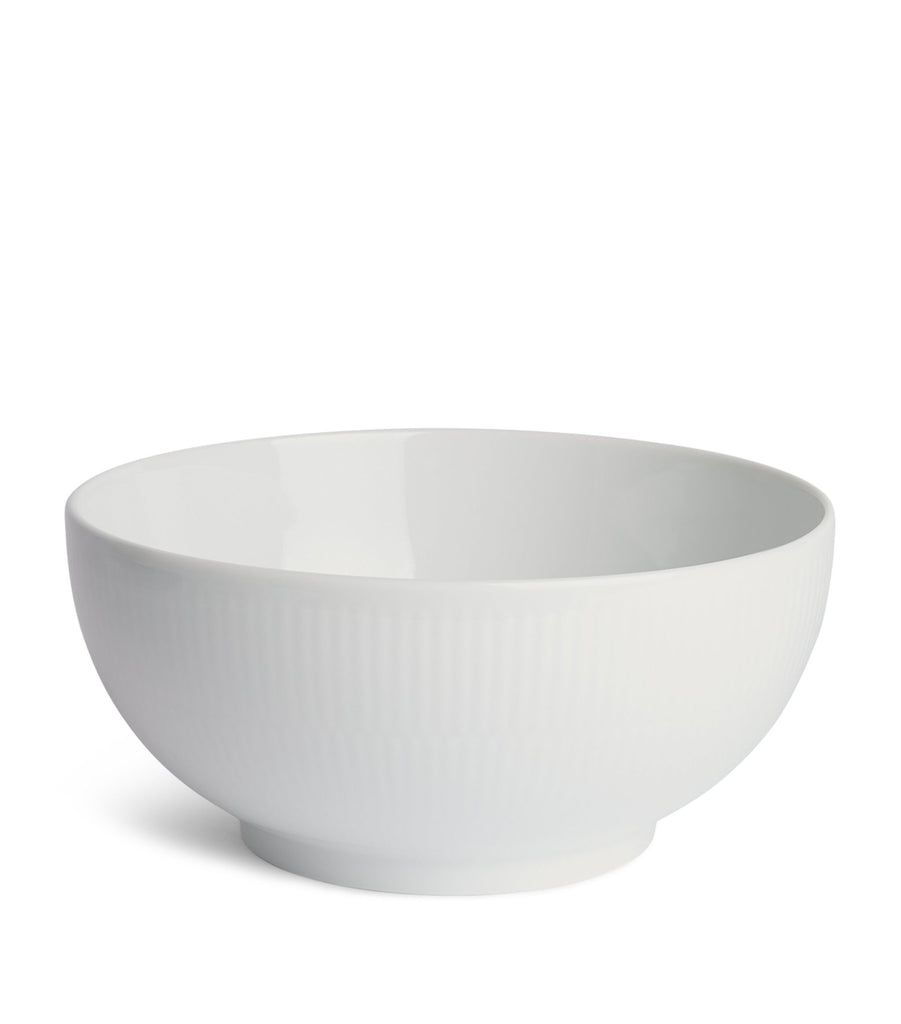 White Fluted Bowl (21cm)