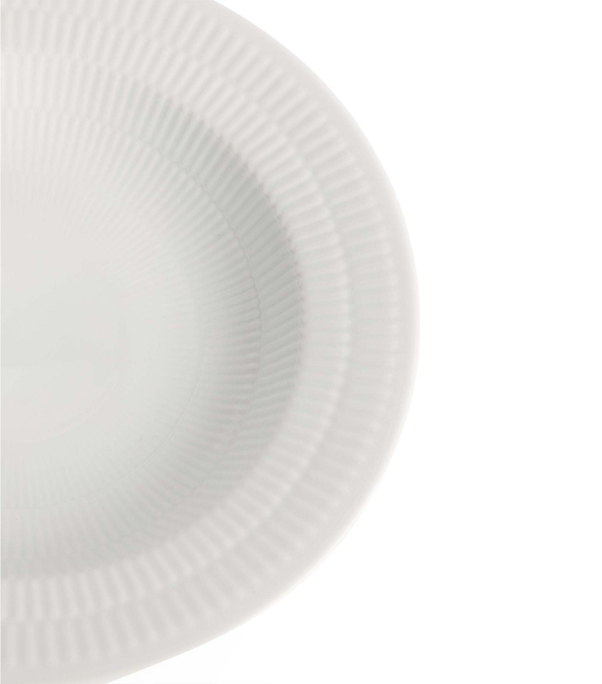 White Fluted Deep Plate (21cm) GOODS Harrods   