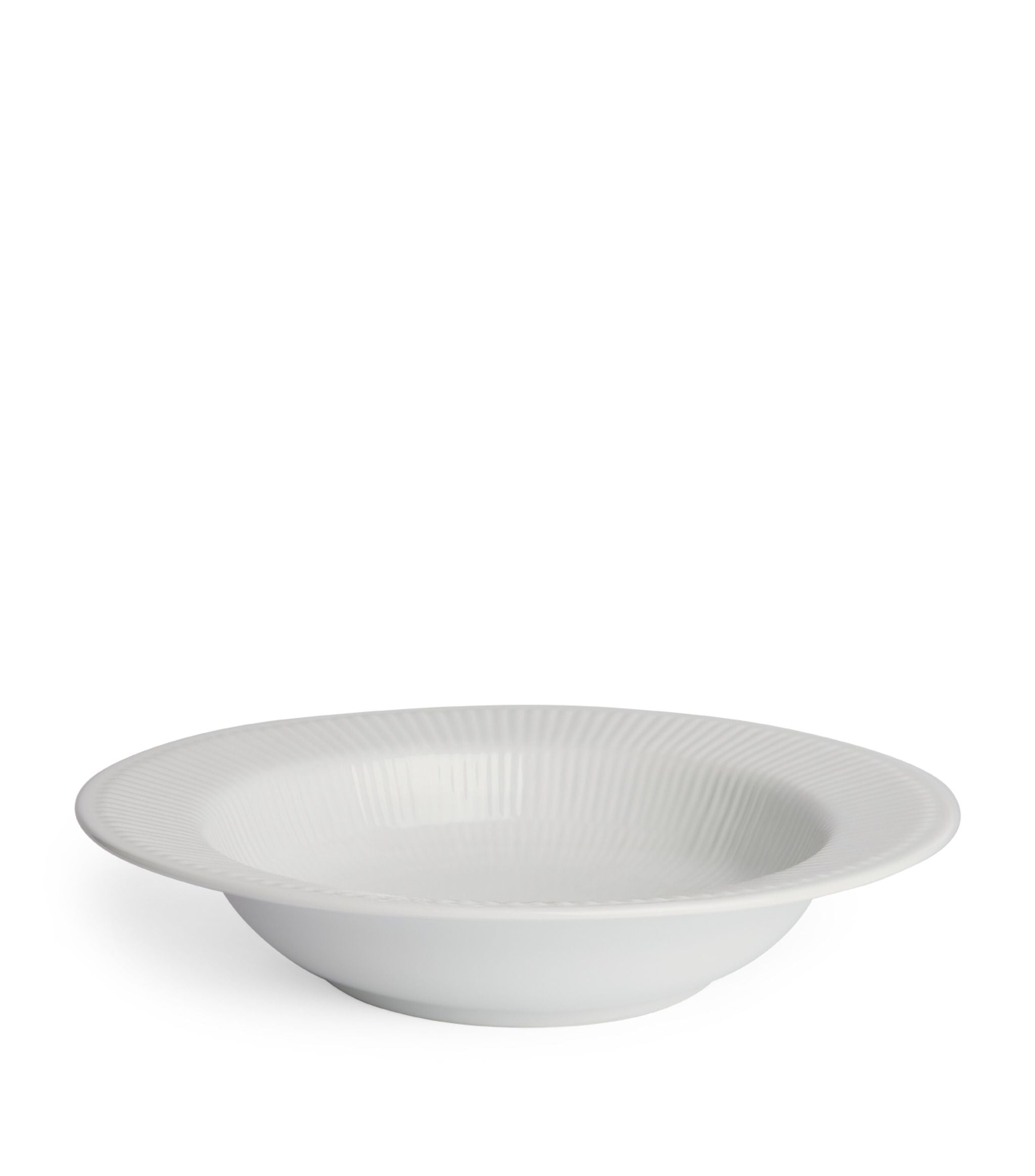 White Fluted Deep Plate (30cm) GOODS Harrods   