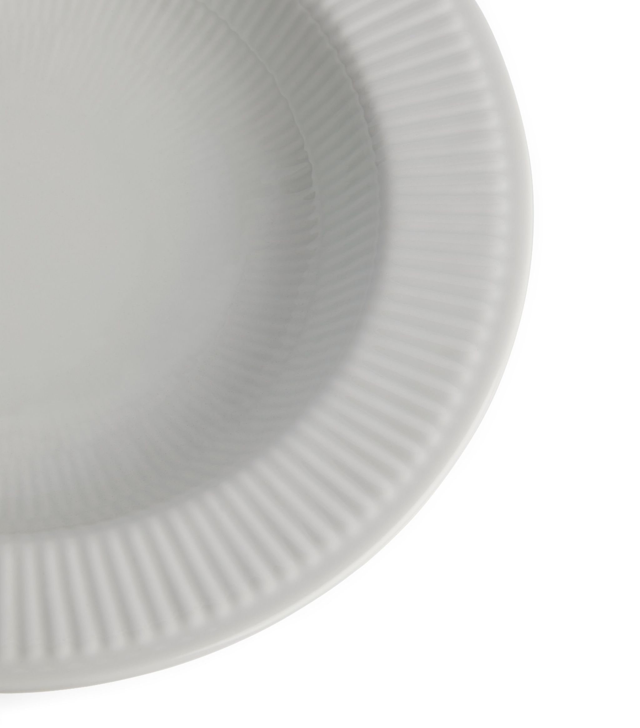 White Fluted Deep Plate (30cm) GOODS Harrods   