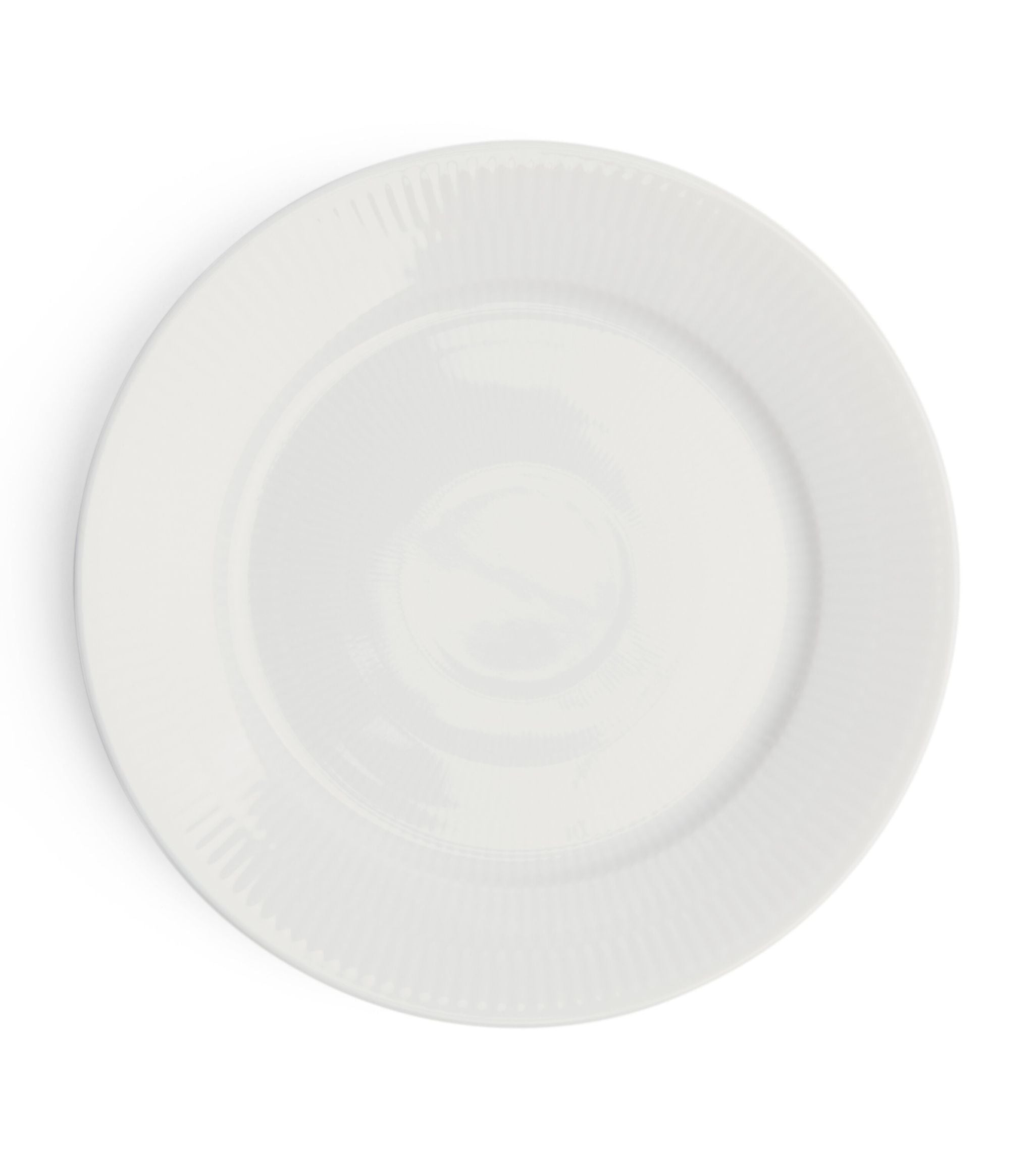 White Fluted Plate (22cm) GOODS Harrods   