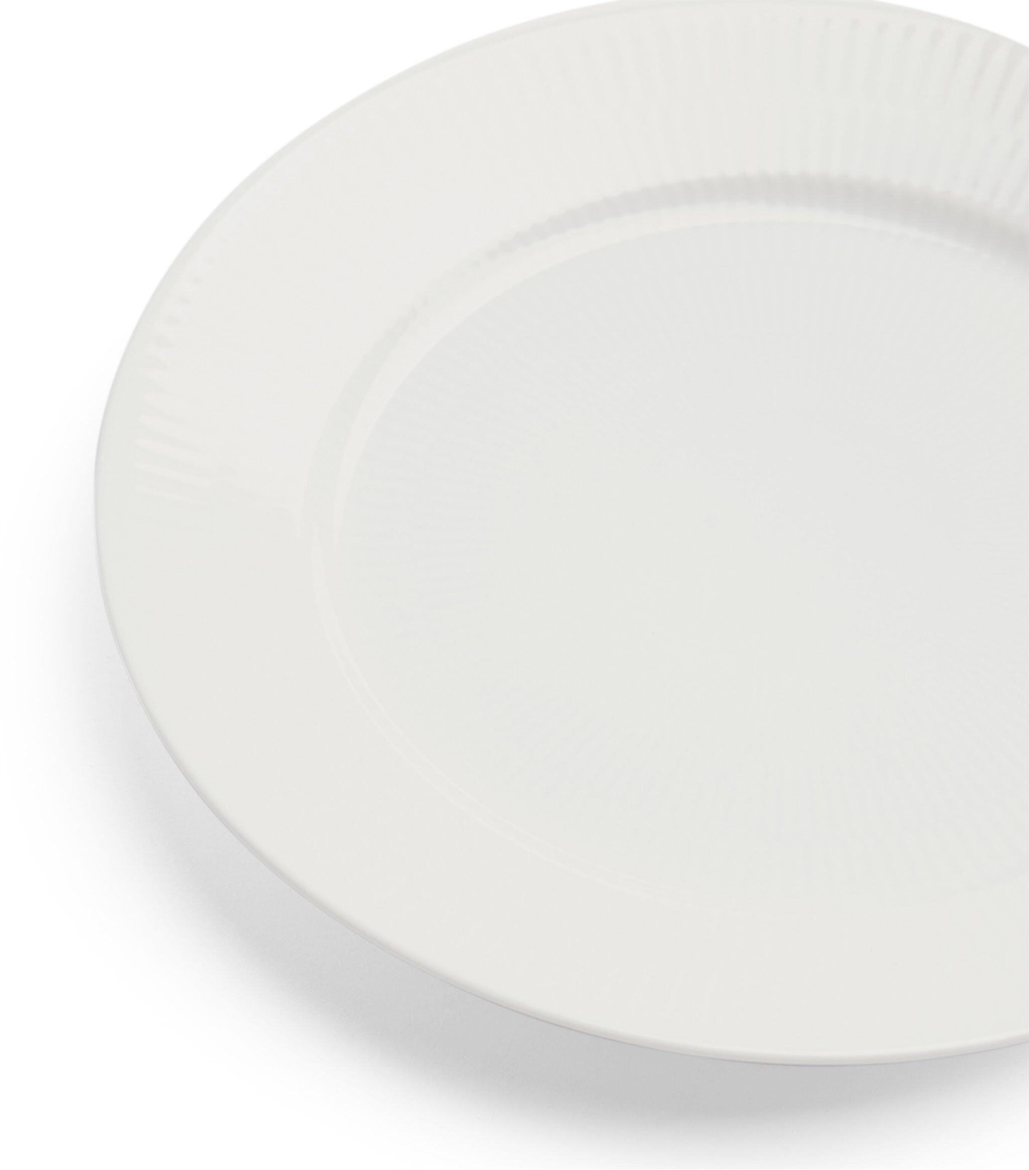 White Fluted Plate (22cm) GOODS Harrods   