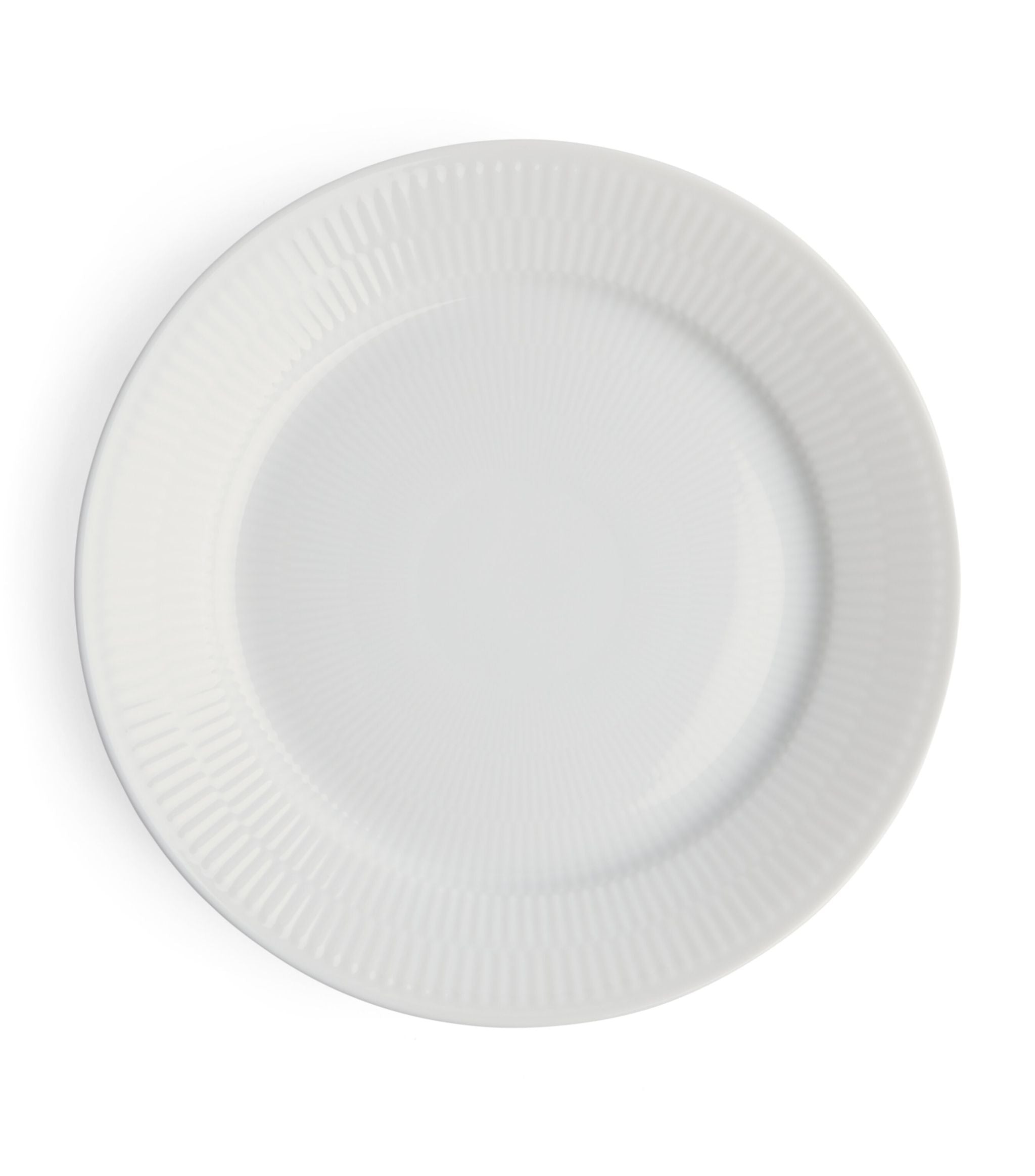 White Fluted Plate (27cm) GOODS Harrods   