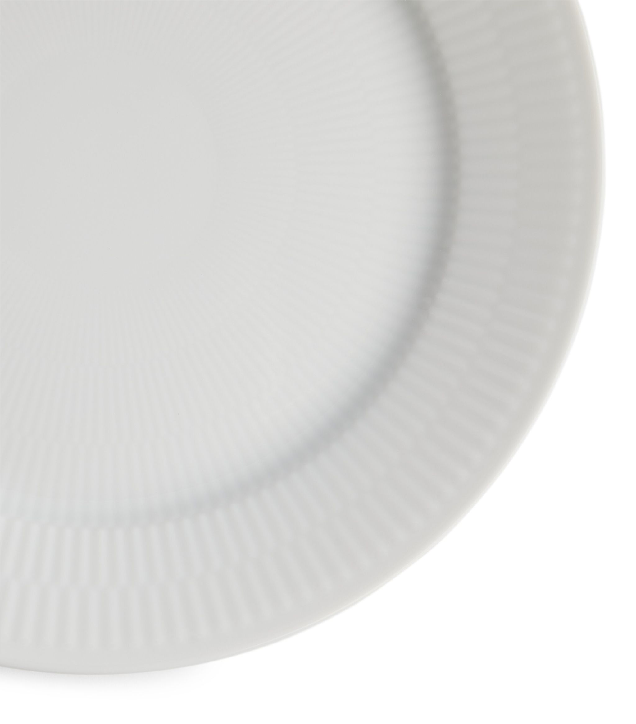 White Fluted Plate (27cm) GOODS Harrods   