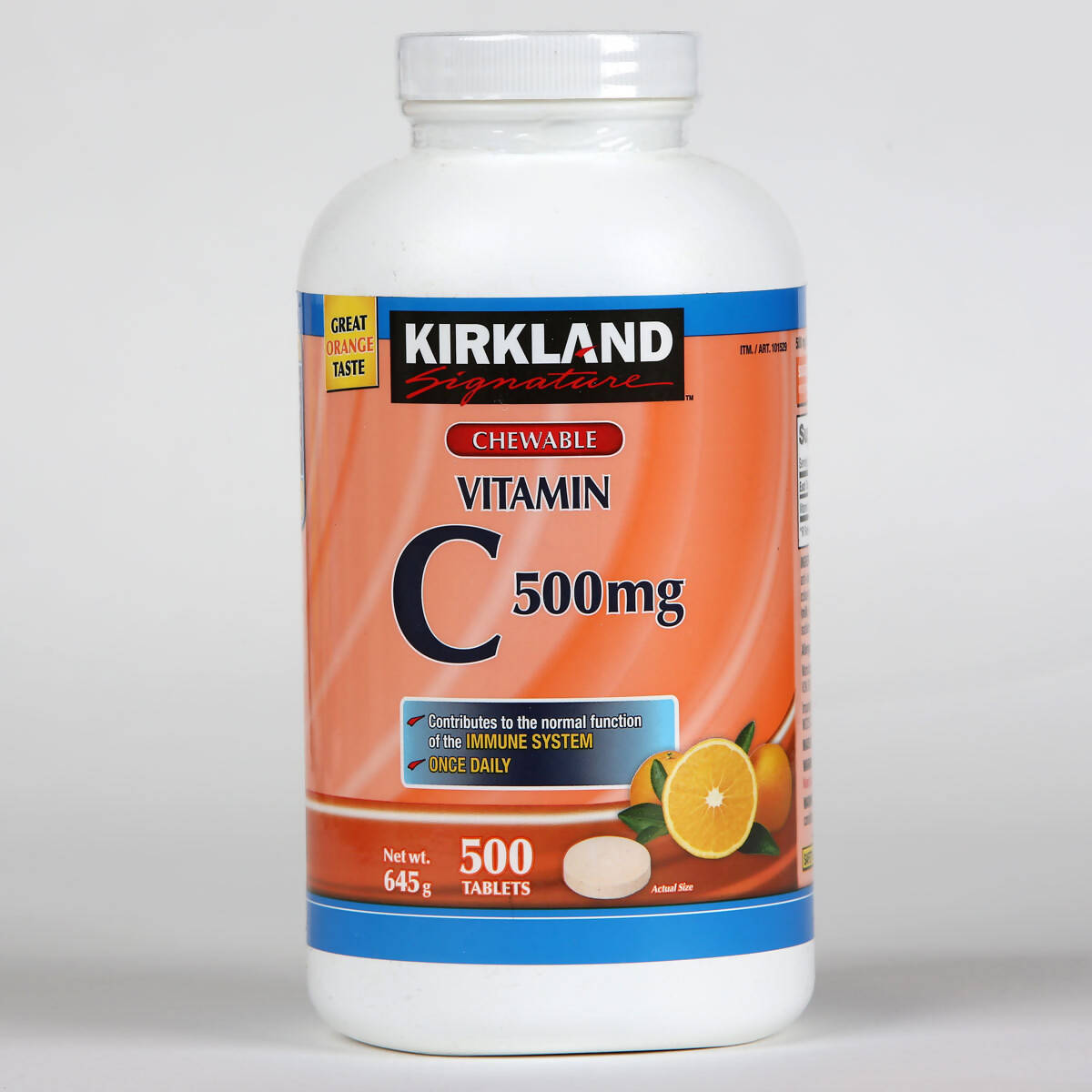 Kirkland Signature Chewable Once Daily Vitamin C, 500 Tablets (16 Months Supply) Vitamins Costco UK   