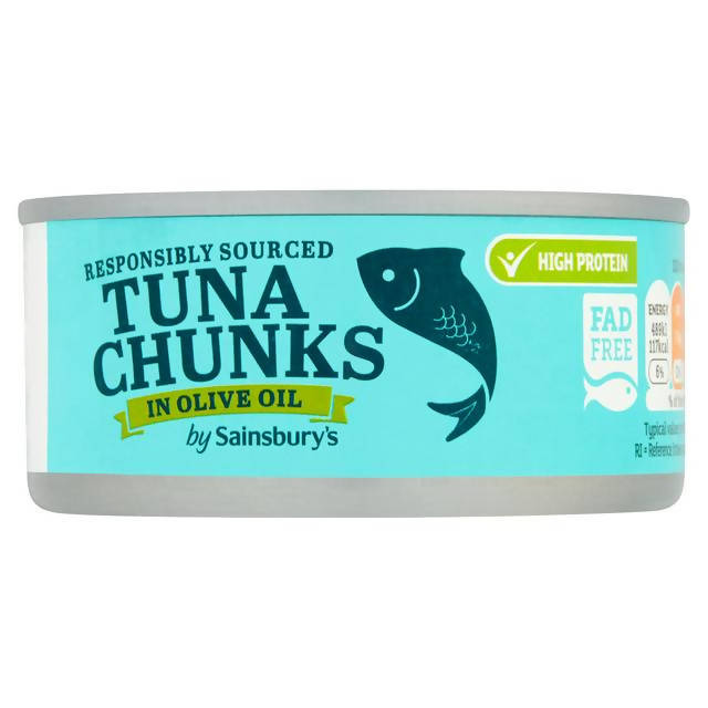 Sainsbury's Tuna Chunks In Olive Oil 160g Fish Sainsburys   