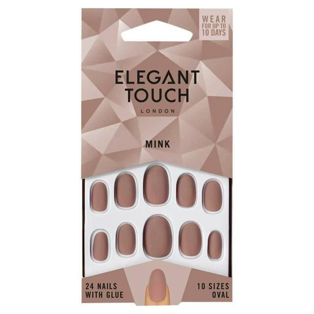 Elegant Touch Mink Nude 24 Nails 10 Sizes