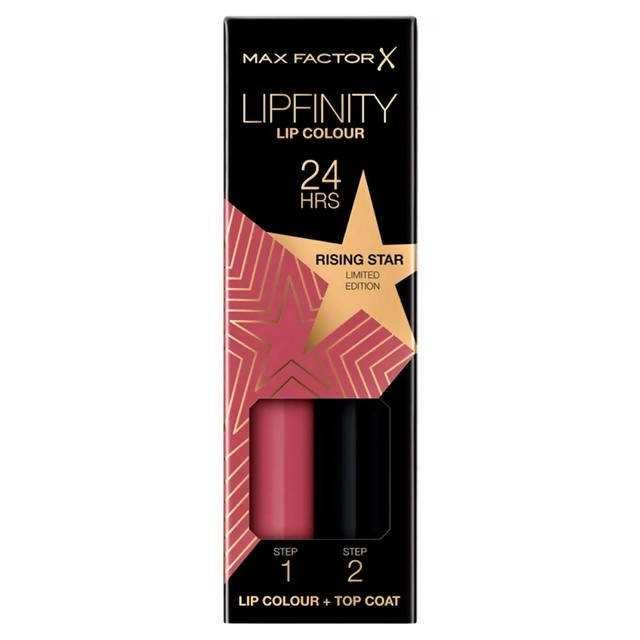 Max Factor Lipfinity 2-step Long-Lasting Lipstick Rising Stars Collection 84 Rising Star 5g All Sainsburys   