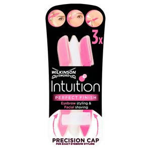Wilkinson Sword Intuition Perfect Finish Women's Eyebrow Styling & Facial Shaving x3 - McGrocer