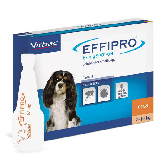 Effipro® Spot-On Flea and Tick Treatment for Small Dogs (2-10kg), 4 x 67mg Dog Food & Accessories Costco UK   