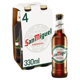 San Miguel Premium Lager Beer Bottles 4x330ml All beer Sainsburys   