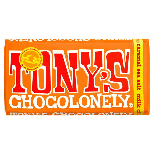 Tony's Chocolonely Milk Chocolate Caramel Sea Salt 180g - McGrocer