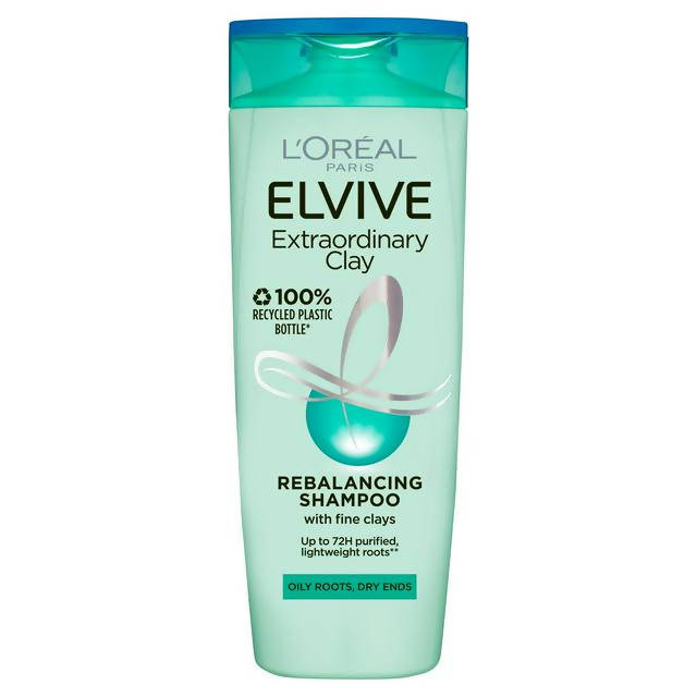 L'Oreal Elvive Clay Oily Roots Shampoo 400ml shampoo & conditioners Sainsburys   