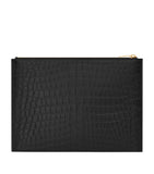 Croc-Embossed Monogram Document Case GOODS Harrods   