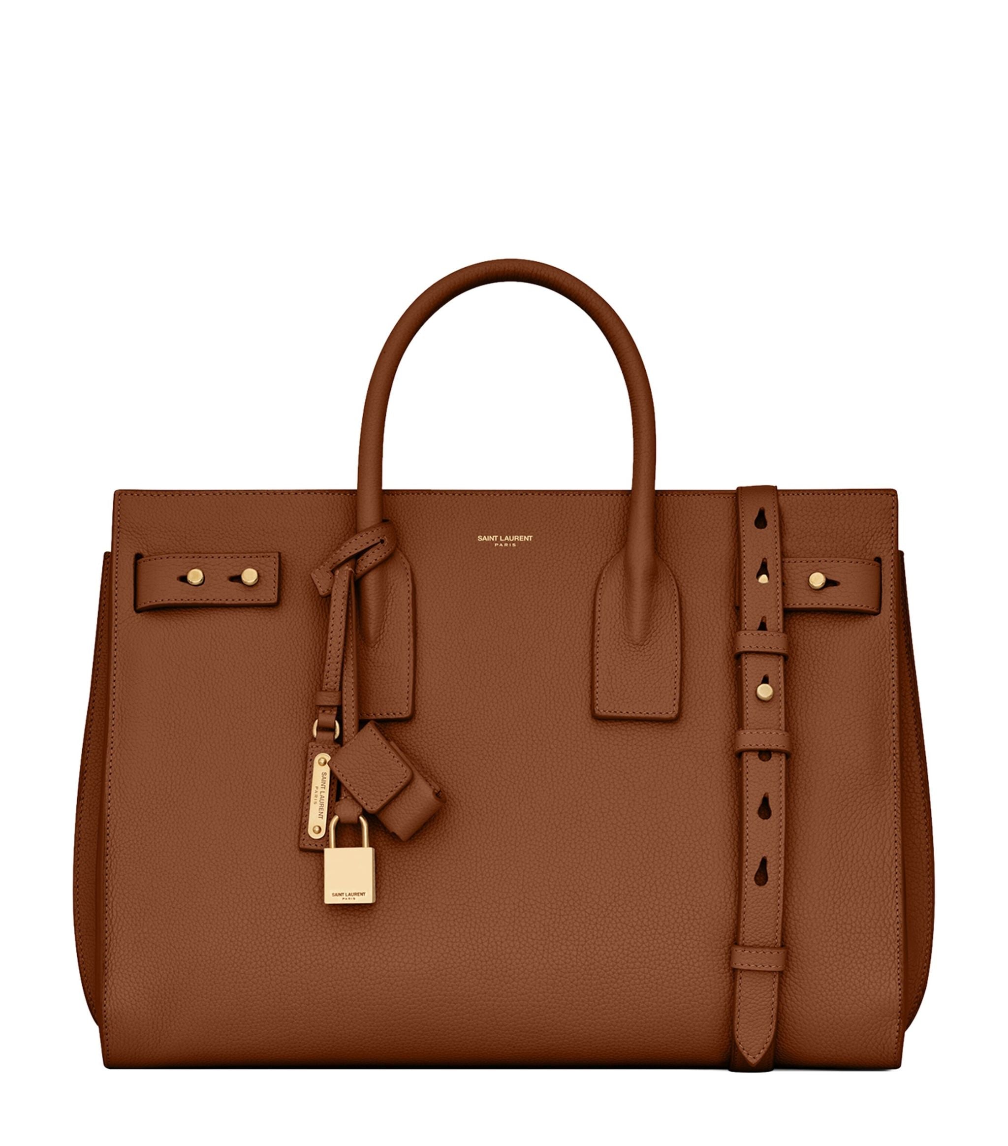 Saint Laurent Sac De Jour Large Carryall Bag, Wine