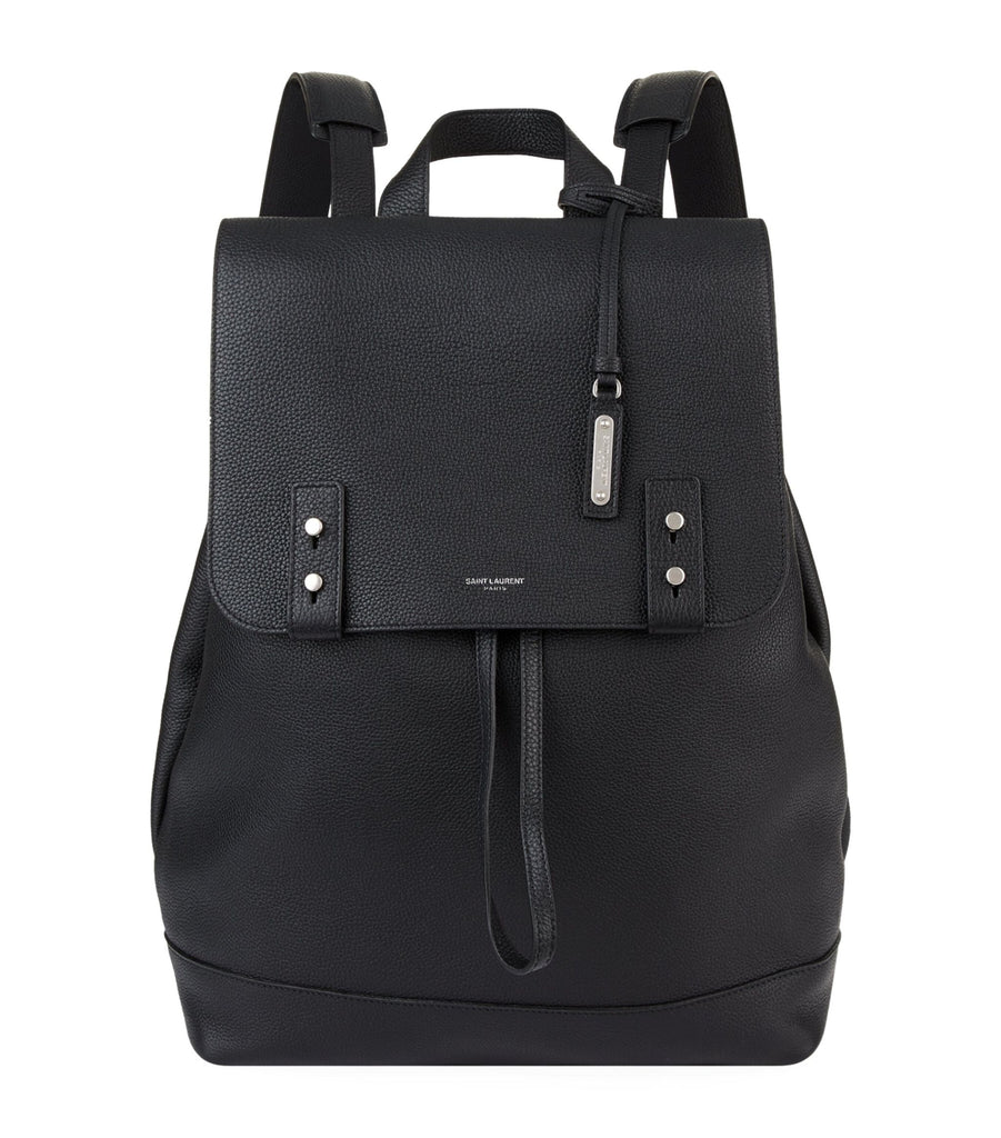 Leather Drawstring Backpack