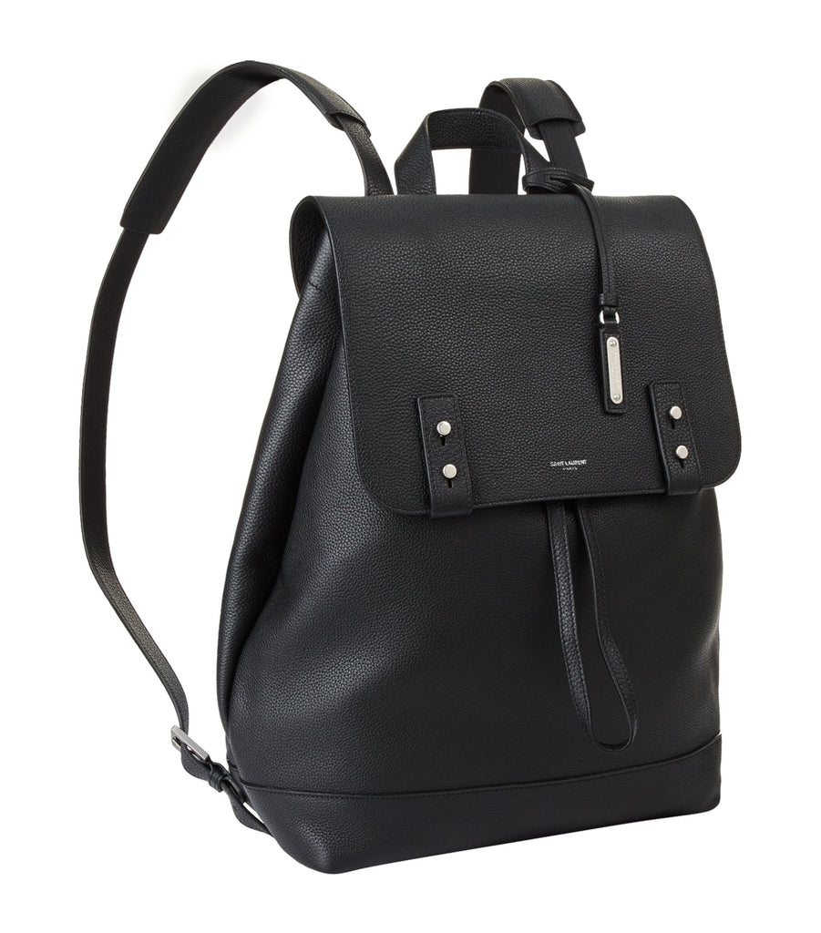 Leather Drawstring Backpack