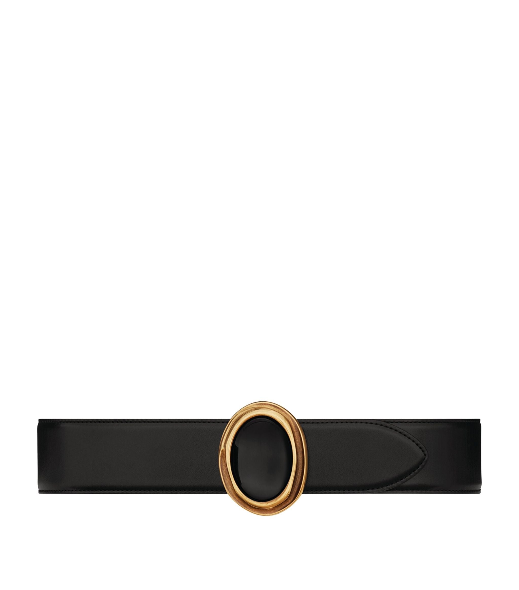 Leather Oval Buckle Belt Miscellaneous Harrods   