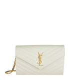 Monogram Saint Laurent Matelassé Chain Wallet GOODS Harrods   