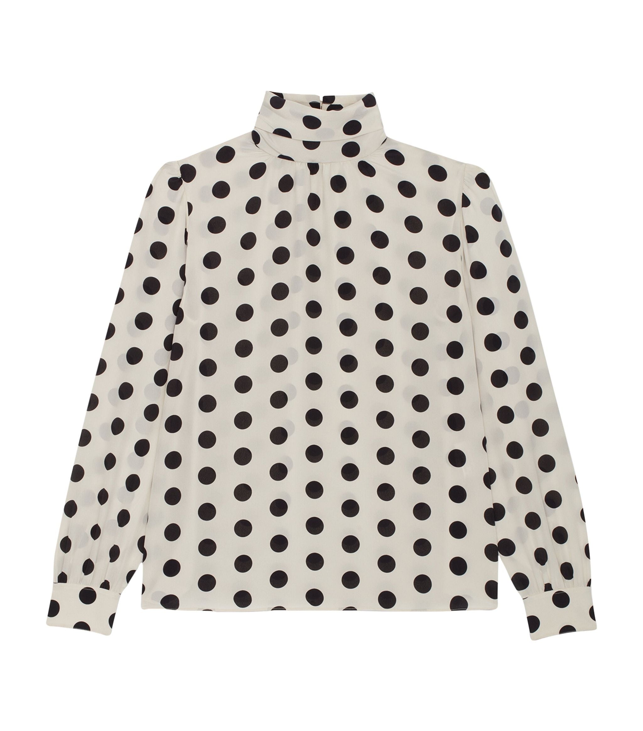 Silk Polka-Dot Blouse GOODS Harrods   