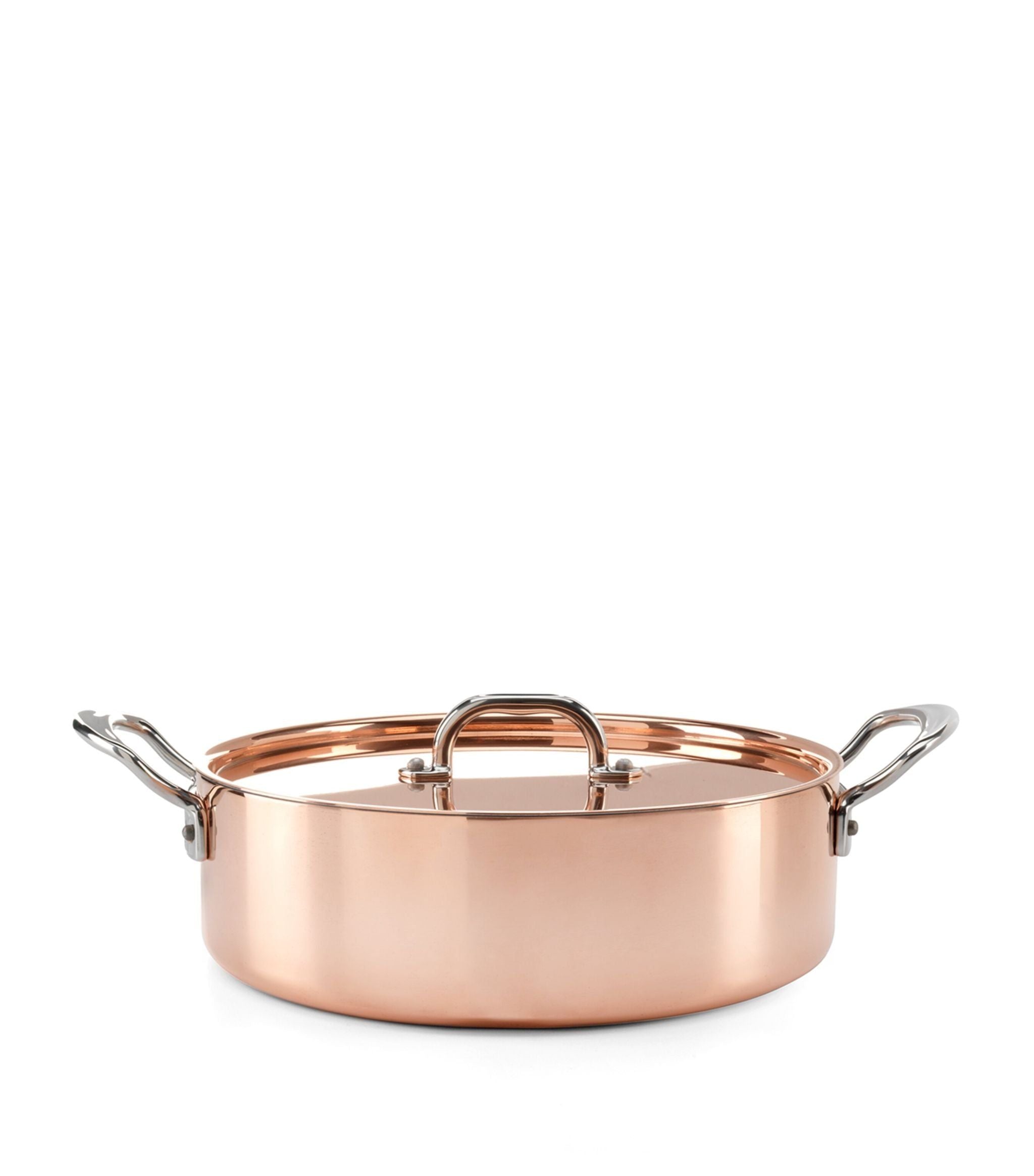 Copper Clad Saucepan with Lid (26cm) GOODS Harrods   