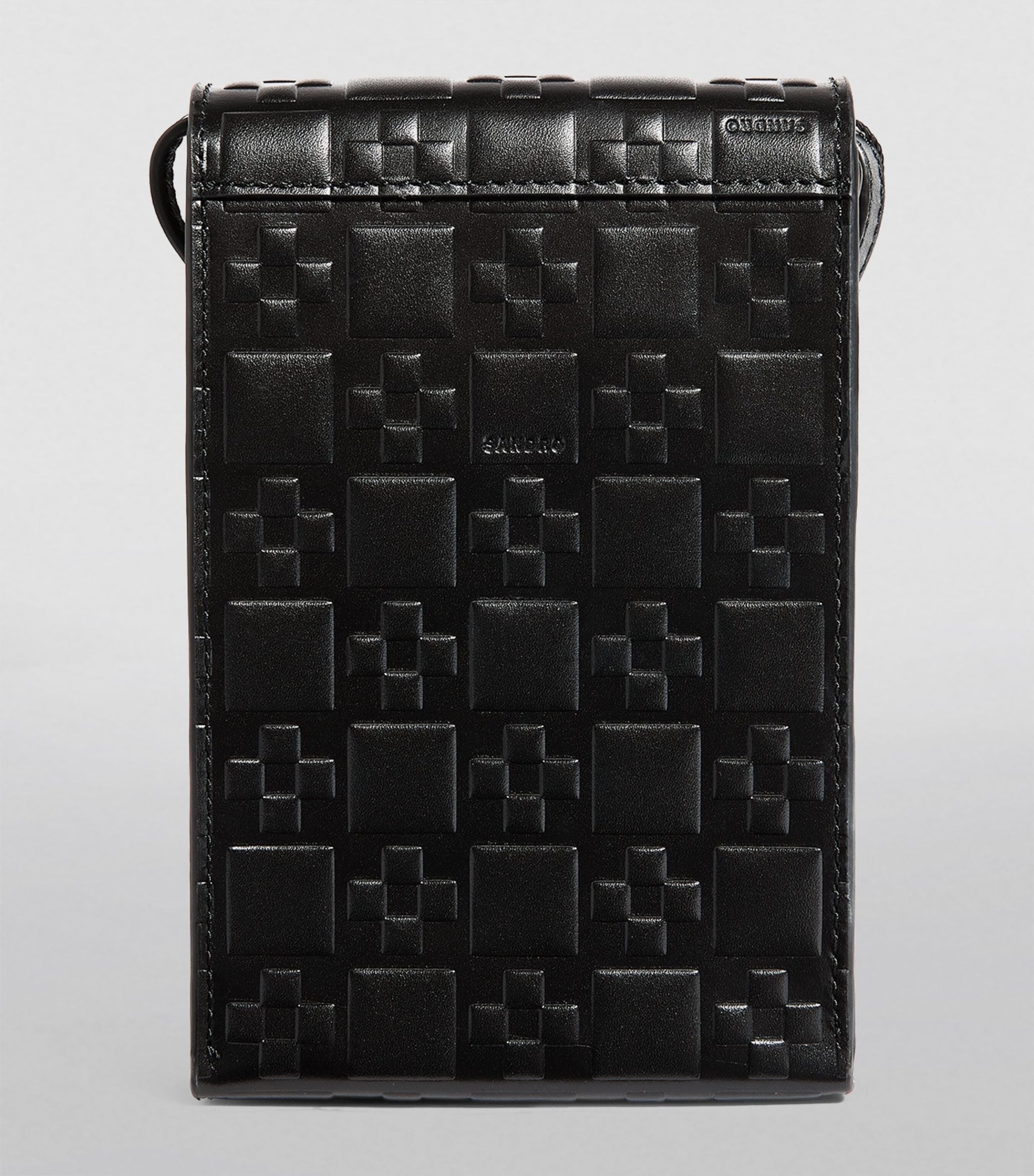 Leather Cross Monogram Pouch GOODS Harrods   