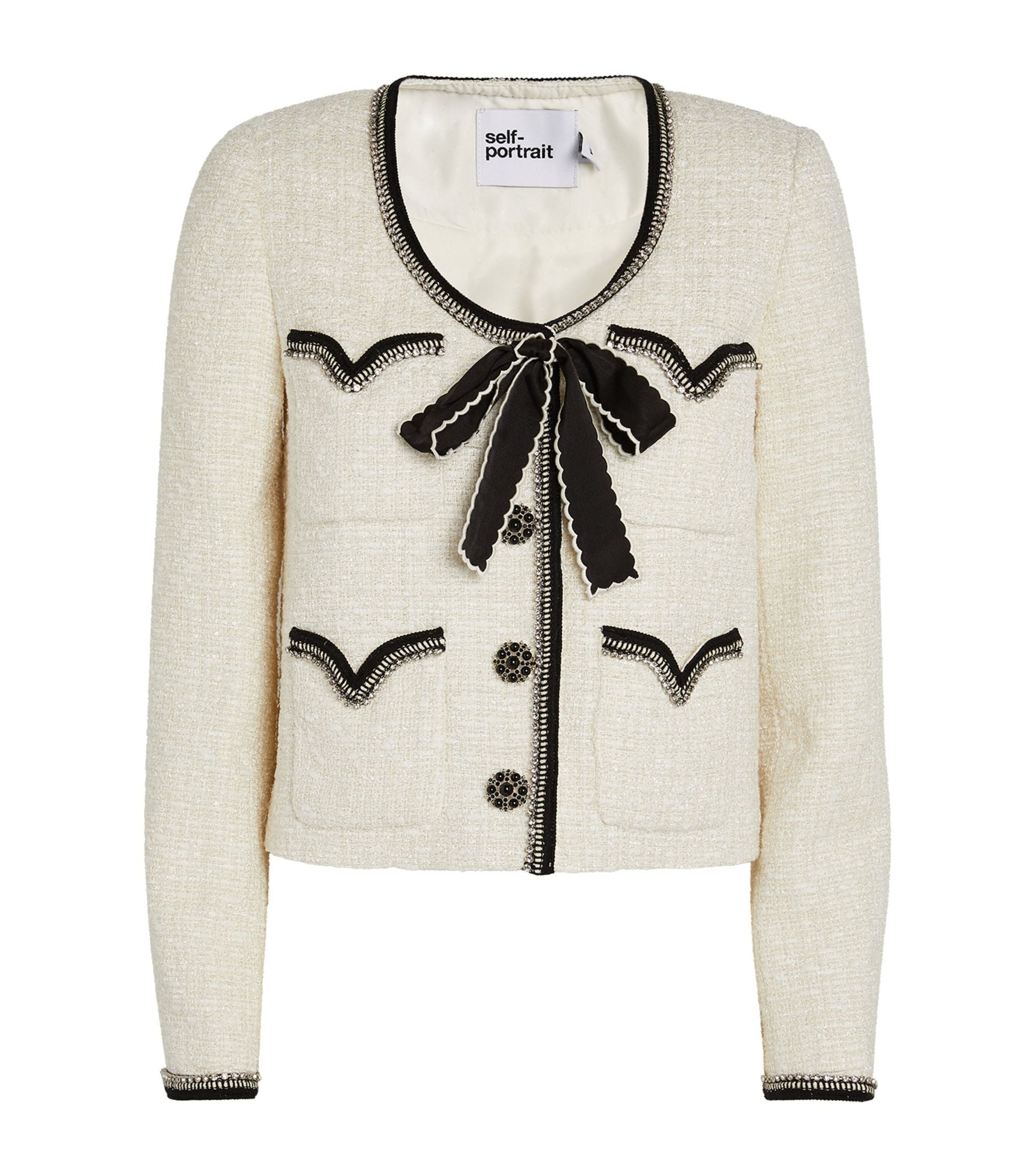 Embellished Bouclé Jacket GOODS Harrods   