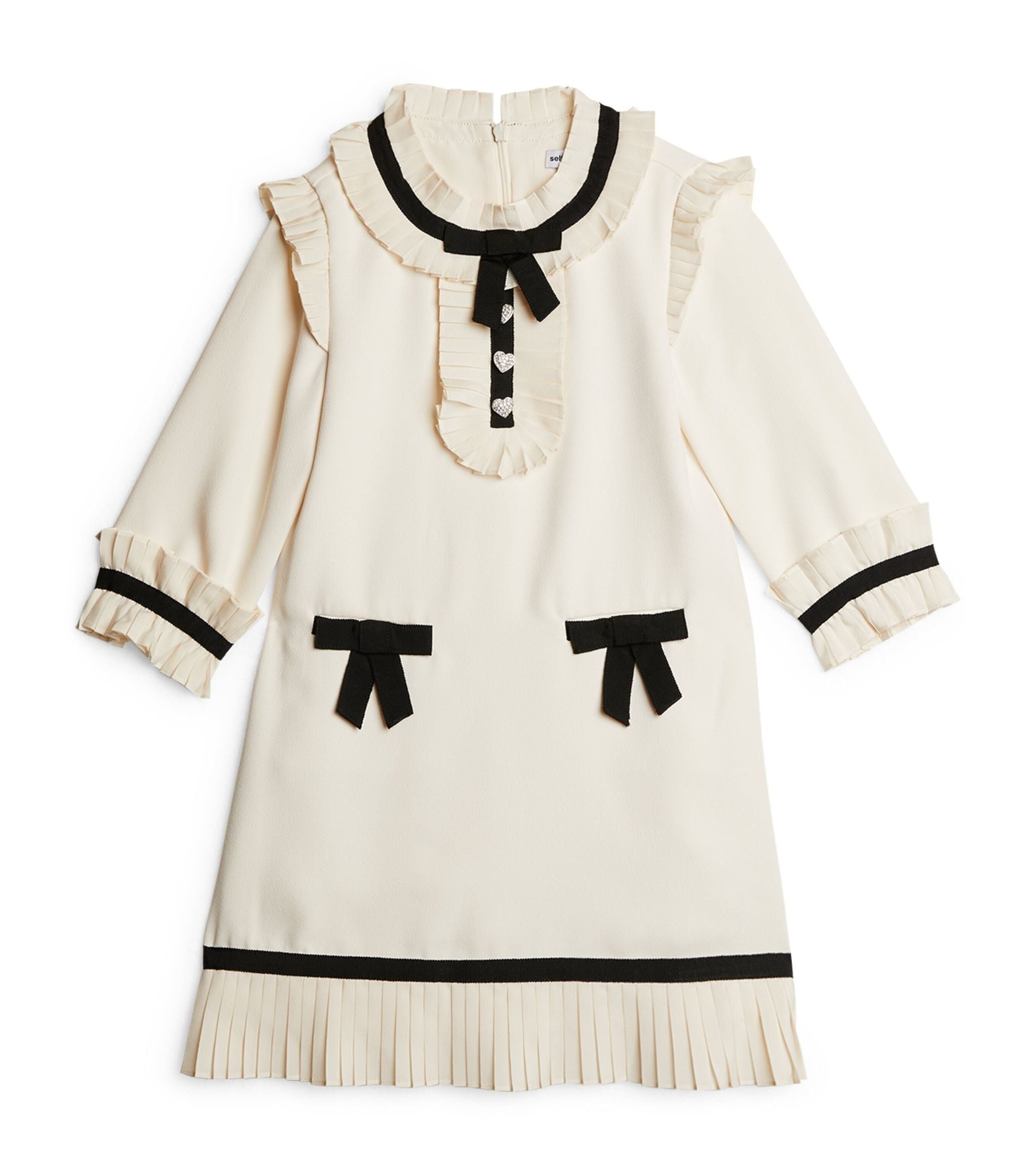 Crepe Contrast Trim Dress (3-12 Years) GOODS Harrods   