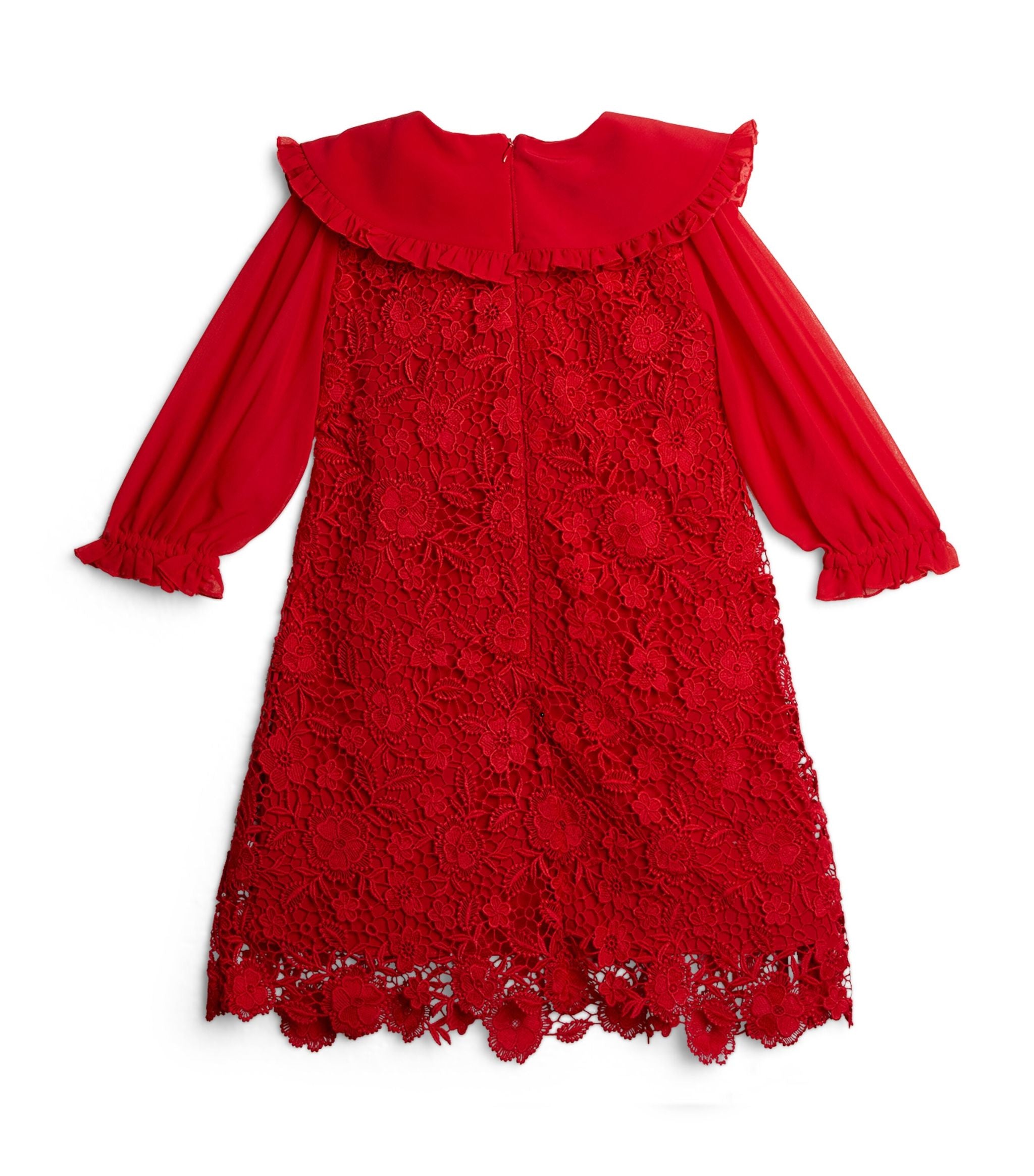 Long-Sleeved Lace Dress (3-10 Years) GOODS Harrods   